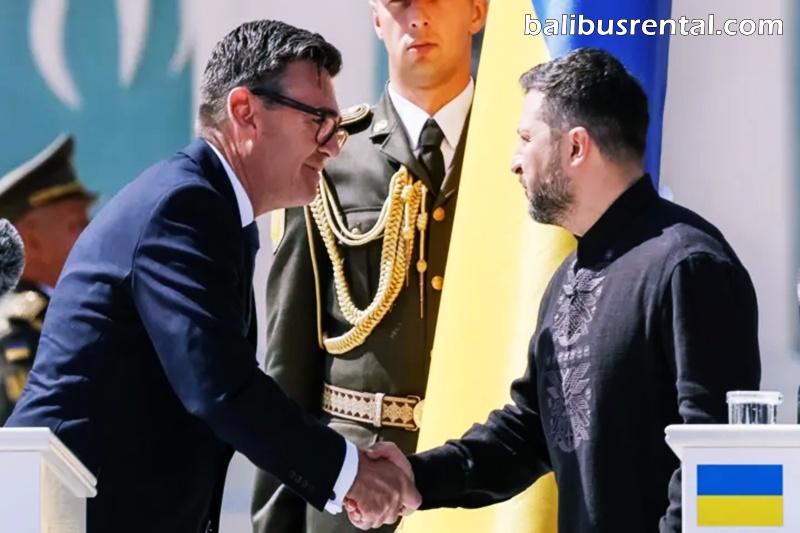 Prime Minister Andy Burnham met Ukrainian President Volodymyr Zelensky in Kyiv