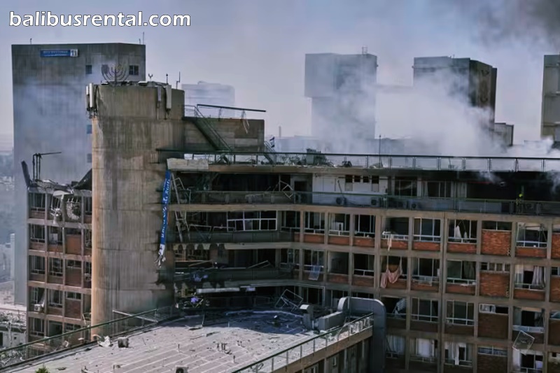 Israel struck a key Iranian nuclear site on Thursday and Iranian missiles hit an Israeli hospital